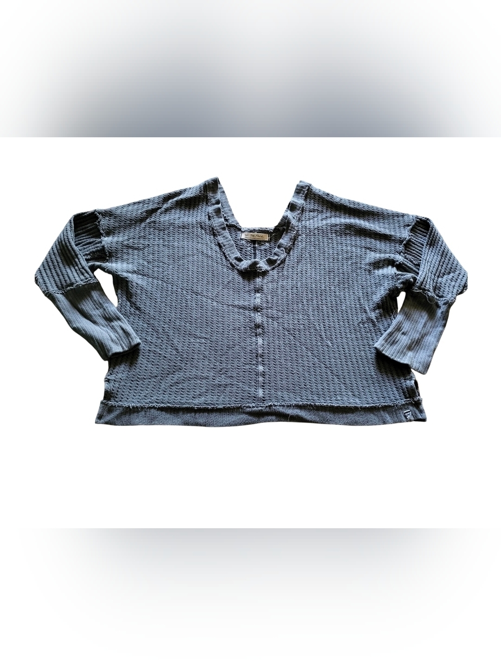 Free People Womens Off The Shoulder Long Sleeve Loose Fit Sweater Sz M